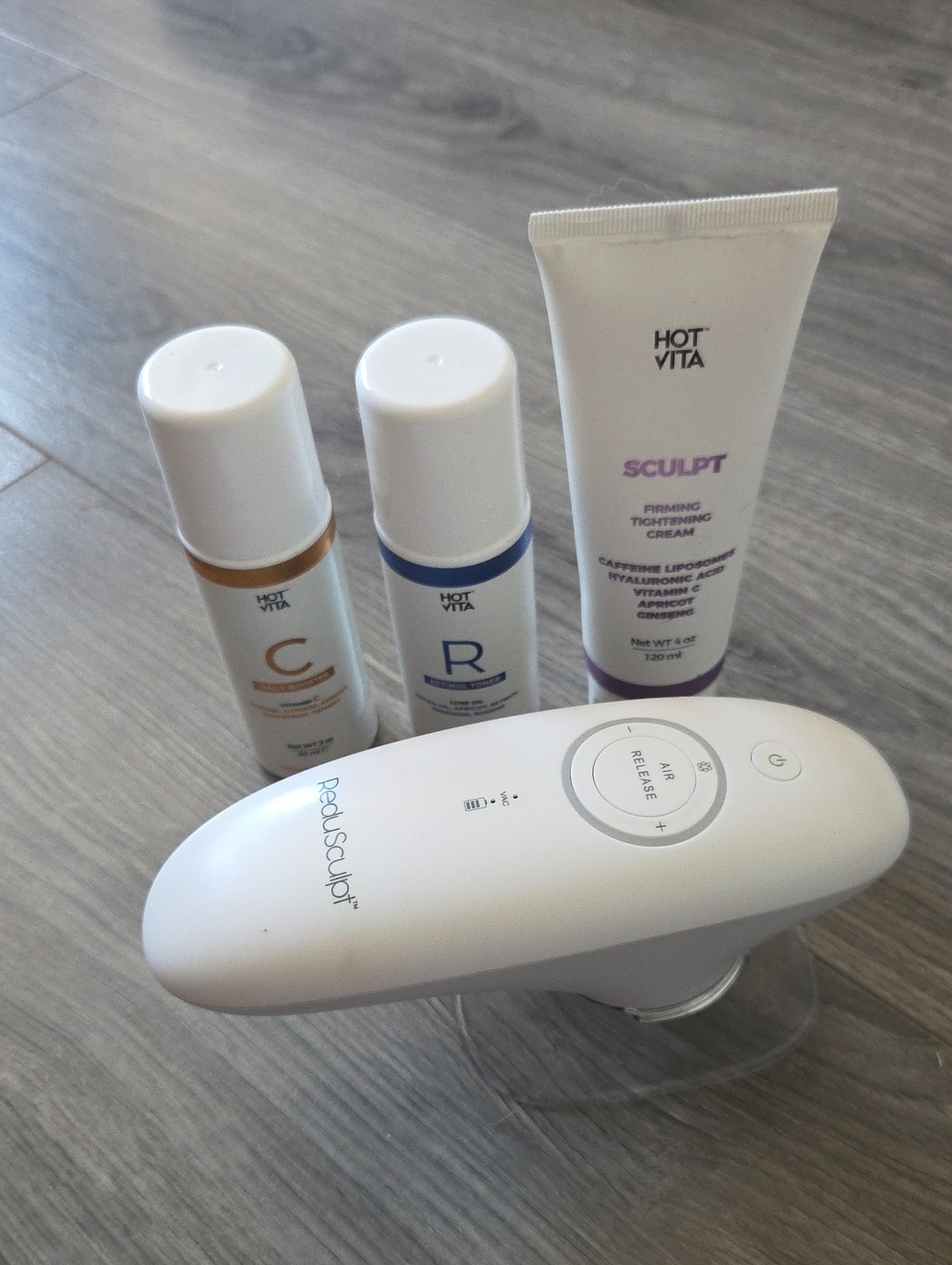 Sculpt Firming Cream & Serums Set — White and Purple